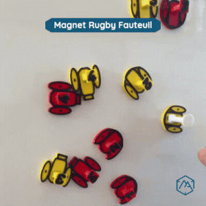 Magnet rugby fauteuil